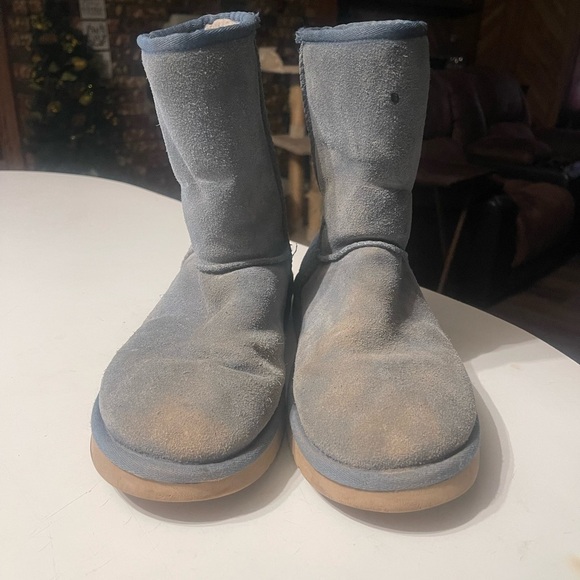 Koolaburra By Ugg Classic Short Women’s Size 9 Blue Suede Boots Flawed - Picture 6 of 10